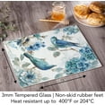 thumbnail image 7 of Indi Gold Birds 3mm Heat Tolerant Tempered Glass Cutting Board 15” x 12” Manufactured in the USA Dishwasher Safe, 7 of 7