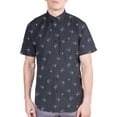thumbnail image 3 of Visive Mens Big And Tall Short Sleeve Button Shirt, Printed Fish Shirts, 3 of 7