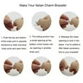 thumbnail image 7 of HOOUN Pretty Flower Italian Charm Bracelet Link Charms Italian Modular DIY Bracelet -245, 7 of 7