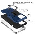 thumbnail image 4 of Decase Compatible with MagSafe Case for iPhone 12 Pro / 12 6.1", Magnetic Invisible Ring Stand,Slim Shockproof Dual-Layer Anti-Scratch Slide Camera Lens Protector PC Back Cover Case, royalblue, 4 of 8