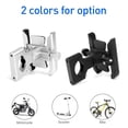 thumbnail image 3 of Graflsoa Support de Téléphone Universel en Alliage d'Aluminium Argenté pour Motos, Vélos et Vélos Électriques - Réglable, Réduction de Vibration, Design Durable pour Appareils de 4 Pouces-6.5 Pouces, 3 of 7