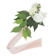 thumbnail image 3 of Wedding Chair Back Flower Artificial Lifelike Full Shape Rich Layers Elegant Rose Wedding Party Chair Back Decoration, With Leaves And Ribbons, 3 of 8