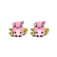 thumbnail image 1 of Easter Egg Plastic Ear Studs Resurrected Rabbit Earrings Stainless Steel Ear Pins Resin Ear Clips, 1 of 9