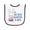White and Black, variant on Inktastic My 1st Easter with Bunny and Easter Basket Baby Terry Cloth Bib
