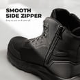 thumbnail image 6 of NORTIV 8 Composite Toe Boots for Men ASTM F2413-24 Safety Work Boots Lightweight Anti-Fatigue Non-Slip with Zipper for Warehouse Construction, Terrascope-nano, 6 of 8
