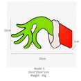 thumbnail image 3 of Adorno colgante de mano del Grinch, adorno navideño para puerta con agujero para colgar, ideal como decoración navideña de madera., 3 of 6