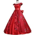 thumbnail image 2 of Princess Elena Elegant Red Women's Dress, 2 of 5