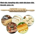 thumbnail image 4 of Wooden Christmas Rollers Natural Wood Embossing Rolling Pin For Baking Tool, 4 of 8