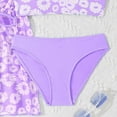 thumbnail image 6 of CAUYDY Children Girls Swimsuit Sets Little Girls Bathing Suit Tankini Girls' Swimwear Summer Beach 4T 5T 6T 7T 8T 9T Kid Girls Bikini 2Pcs Set with Cover Ups (Sizes 7-8 Years,F02-Purple), 6 of 6
