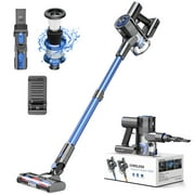 Bossdan Cordless Vacuum, Lightweight  Stick Vacuum Cleaner for Hardwood Floor, Quiet, Blue, New