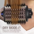 thumbnail image 5 of Infiniti PRO Conair 2-in-1 Hair Dryer Brush, Thermal Brush Wet-or-Dry Hot Air Styler for All Hair Types, Large Oval Barrel, 4 Bristle Types to Volumize, Smooth, and Refresh, Mocha Mauve, 5 of 10