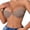 Khaki, variant on Women Half Cup Push-Up Bra for Small Bust, Invisible Anti- Strapless Bandeau, Underwire Bust Enhancing Brassiere for Wedding Gown Formal Dress, Multi Colors