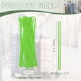 thumbnail image 2 of Uxcell Luggage Tag Loops, Luggage Straps Worm Loops - Fitting For Bag Tags - Suitcase Label - ID Card Green, 2 of 7