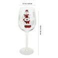 thumbnail image 2 of Raindrops Wine Glass Creative Glass Wine Goblet Hand-painted Christmas Themed Goblet for Party, 2 of 8