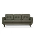 thumbnail image 2 of Bowery Hill Tufted Leather Sofa in Pesto Green, 2 of 4