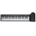 thumbnail image 2 of ATTOE Portable 49 Keys Electronic Keyboard Hand Rolling Up Piano for Children Kids Beginners(Black)-081401, 2 of 5