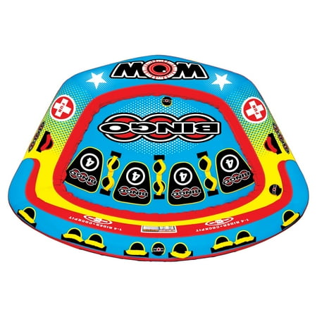 UPC: 4897034342062 | WOW World of Watersports 14-1080 Bingo 4 Inflatable Secure Cockpit Seating Towable Front and Back Tow Points