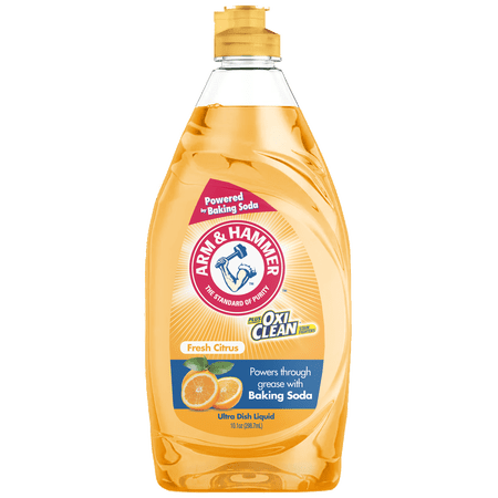 Arm & Hammer + Oxi Clean Ultra Dish Liquid Soap, Fresh Citrus, 10.1 oz