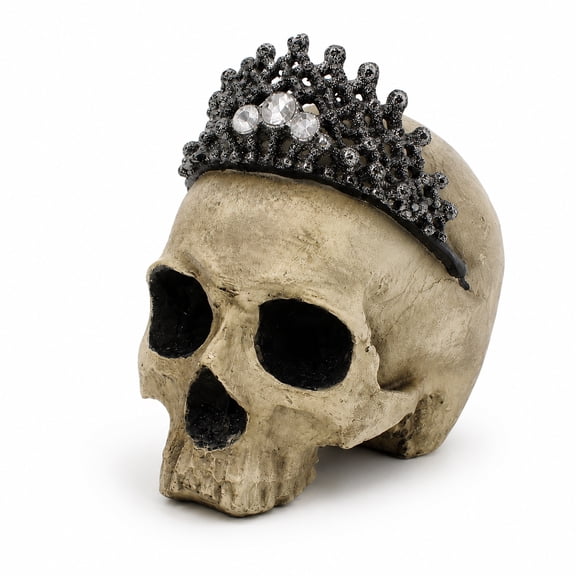 Halloween Skull Decor Halloween Decoration Fake Human Skull Head for Halloween Table Party Supplies Outdoor Indoor White