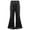 Black, variant on YONGHS Kids Boys Girls Shiny Sequins Jazz Hip Hop Dance Flare Pants Bell Bottoms Trousers Hot Pink 15-16