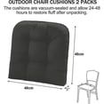 thumbnail image 5 of Coussins de Chaise d'Extérieur Ensemble de 2, Coussins de Sol pour Meubles de Patio, 5 of 5