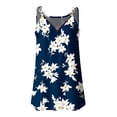 thumbnail image 4 of Camiseta con estampado informal para mujer, cuello en V, moda, sin mangas, blusa con tirantes Pompotops  lopia998819, 4 of 8