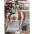 thumbnail image 5 of Outdoor Tablecloth with Umbrella Hole for Patio/Picnic/Party/Camping, Vintage American Flag Waterproof Table Cloth Round Cover Washable, USA Flag Retro Blue Red (Dia 54"), 5 of 9