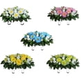 thumbnail image 2 of Bewildely Flores para cementerio, flores para tumbas de larga duración para todas las estaciones, flores para poda de cementerios Jardín y Patio tipo+1, 2 of 6