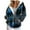 Dark Gray, variant on Womens Zip Up Hoodies Boho Floral Long Sleeve Sweatshirts Casual Graphic Y2K Hoodie Fall Hooded Jacket with Pockets (White, XXL)