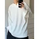 thumbnail image 4 of Tops lisos y holgados para hombre, ropa unicolor, talla grande, camisetas para hombre, cuello en V, talla grande, estilo Harajuku, moda, manga larga, Y2k, alta calidad, tallas S, 4 of 4