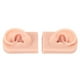 thumbnail image 2 of 1 par de modelos de orejas de silicona flexibles, suaves, reutilizables, modelo de perforación de silicona de piel humana simulada, color piel claro, 2 of 10