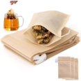 thumbnail image 1 of WWS-30 0 Sachets de Filtre à Thé, Infuseur de Papier Jetable Non Blanchi, Sac Vide à Cordon pour Thé en Feuilles, Café, Épices, Herbes Fleuries, 3.94x3.14 Pouces Couleur Naturelle, 1 of 4
