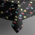 thumbnail image 4 of Multicolor Christmas Light Pattern Rectangle Tablecloth 60"x120",Waterproof Polyester Rectangle Table Cloth, Wipeable Spillproof Polyester Tablecloth for Dining, Camping, Indoor and Outdoor, 4 of 6