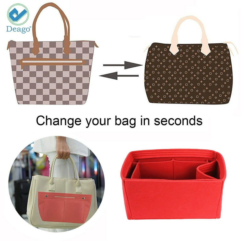 Deago Felt Insert Purse Handbag Organizer Bag Insert In Bag Totes