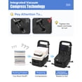 thumbnail image 2 of SYCNB Vacuum Seal Backpack with Air Pump, Carry On Travel Backpack Airline Approved Backpacks for Women Men, Large Water Resistant Personal Item Bag for Trip Business Daily, Black, 2 of 9