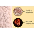 thumbnail image 3 of Cotton Pooja (Puja) Wick Baati, Round White Handmade Diya Wicks for Oil Lamp and Aarti, 1000 Count Pack, 3 of 4