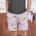 thumbnail image 7 of Cute Hamster Pattern Guinea Pig Cavy Animal Mens Pajama Pants Shorts Sleepwear Lounge Men's Pajama Bottoms Gift for Family, 7 of 7