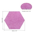 thumbnail image 2 of Unique Bargains Panneau Hexagonal Mural Autocollant en Feutre avec Goupille de Poussée, Rose Rouge 4 Pack, 2 of 5