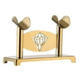 thumbnail image 1 of Bunblic Support de Microphone de Table Support de Microphone en Acier Inoxydable Karaoké Étagère Utilitaire Pratique 2 Places Plateau de Microphone Doré, 1 of 8