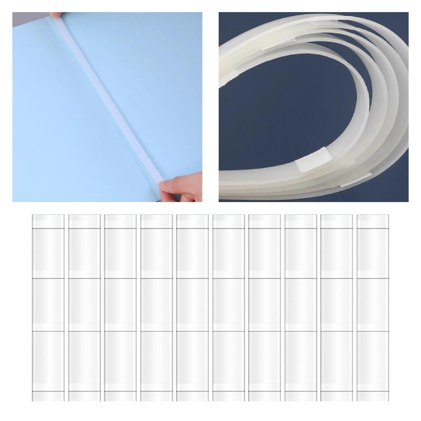 10 Packs Book Binder Thermal Glue Strips Hot Melt EVA Resin Flexible Material for Reports Documents Craft Projects