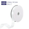 thumbnail image 2 of Uxcell Satin Ribbon, Single Face Polyester Satin Ribbon for Gift Wrapping, Crafts White 1 inch, 2 of 7