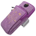 thumbnail image 1 of WHAMVOX Sac de Bras de Téléphone Résistant à l'Eau Violet avec Poche Zippée pour Exercice, 1 of 5