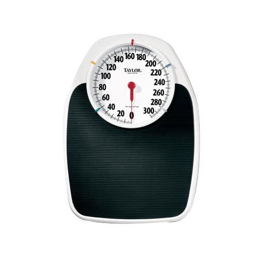 Thinner Extra-Large Dial Analog Precision Bathroom Scale, Analog Bath Scale  - Measures Weight Up to 330