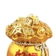 thumbnail image 4 of Estatua de resina con forma de bolsa dorada Feng Shui, adorno para mesa de oficina o escritorio. Buena suerte dorado, 4 of 5
