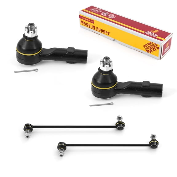 Metrix Premium Chassis Parts - 4 PC Outer Tie Rod End & Front Sway Bar Stabilizer End Link Kit Fits 06-14 Honda Ridgeline,Replacement ES800333,K750097