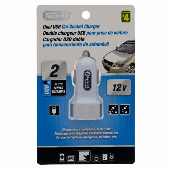 Tech1 Chargeur de Voiture Double Usb 3.1Amp