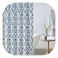 thumbnail image 7 of AUQ Shower Curtain,Floral Shower Curtain,Cotton Shower Curtain,Stylish Cotton Bathroom Decor,Elegant Floral Home Decor (Elise Blue,72" X 72") ., 7 of 7