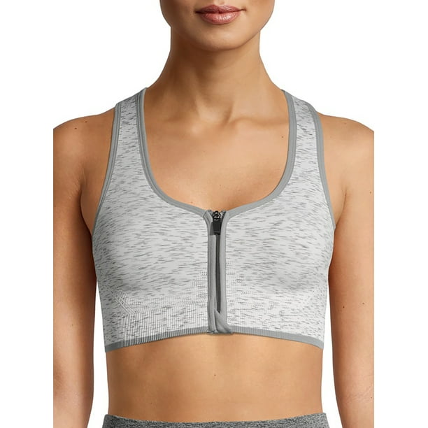 Avia Women’s Seamless Zip Front Sports Bra