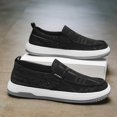 thumbnail image 2 of Men's S𝗅ip On Sneakers Lightweight Casual L𝗈afers Shoes Comfort Flat Shoes Wear-Res𝗂st𝖺𝗇𝗍 Non-S𝗅ip Sport Shoes Fashion Breathable Athlet𝗂c Shoes for Driving Work Dress Walking, 2 of 4