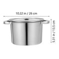 thumbnail image 4 of Olla de acero inoxidable para sopa, olla multiusos, utensilios de cocina, cubo de aceite, 4 of 6